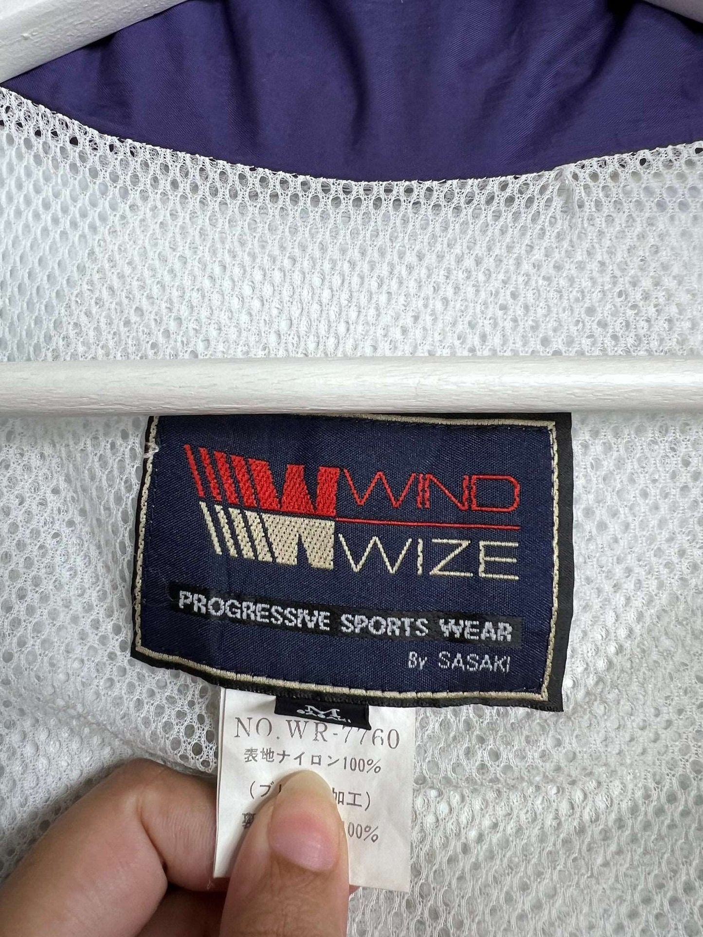Wind Wize by Sasaki Blue and purple windbreaker | Fits Upto M