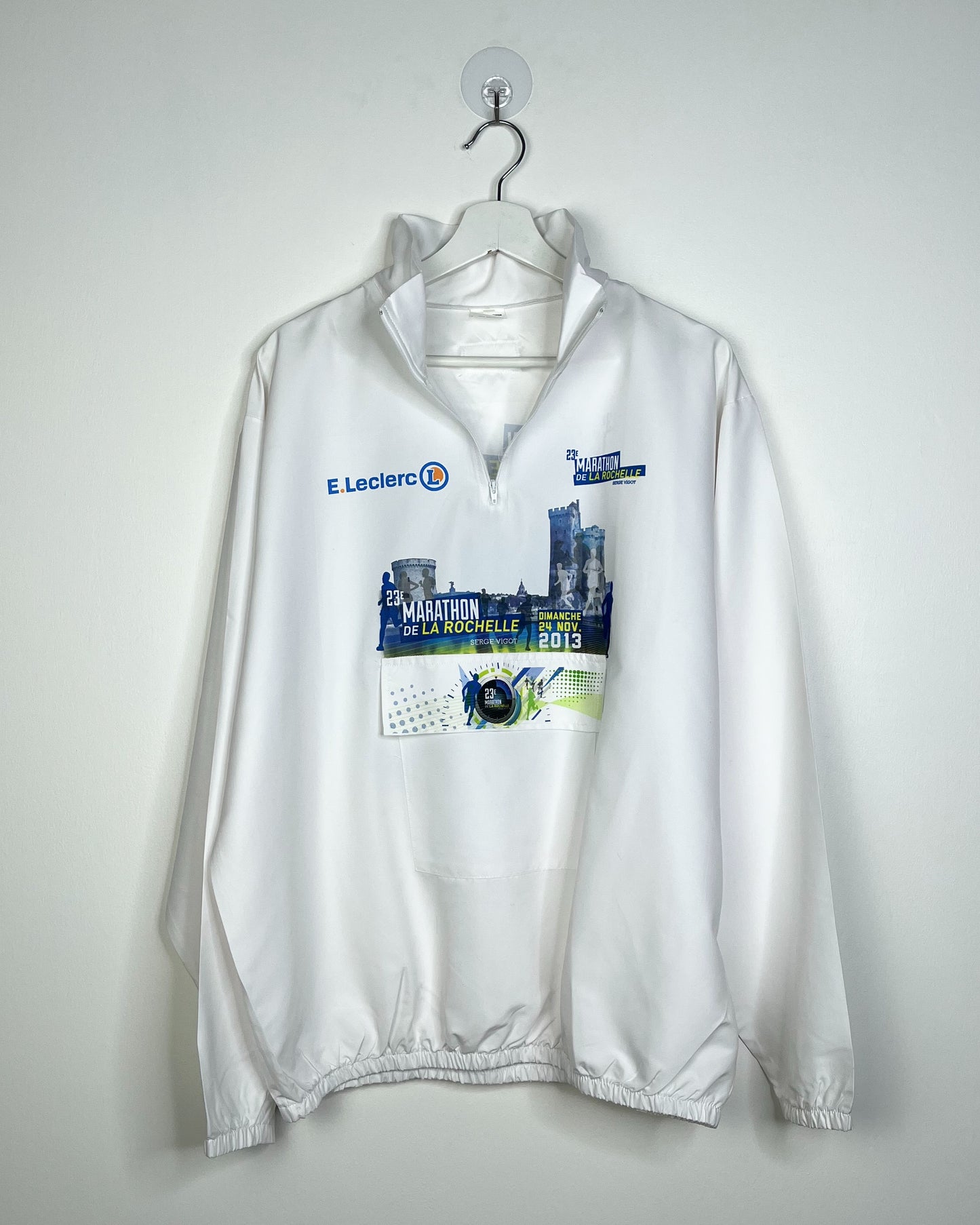 Vintage 2013 Marathon de la Rochelle White Pullover | Fits Upto XL/2XL
