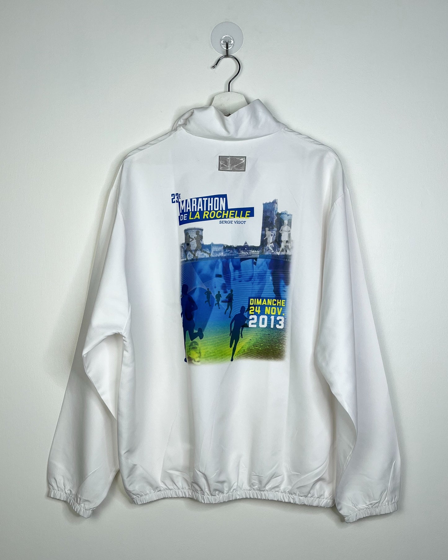 Vintage 2013 Marathon de la Rochelle White Pullover | Fits Upto XL/2XL