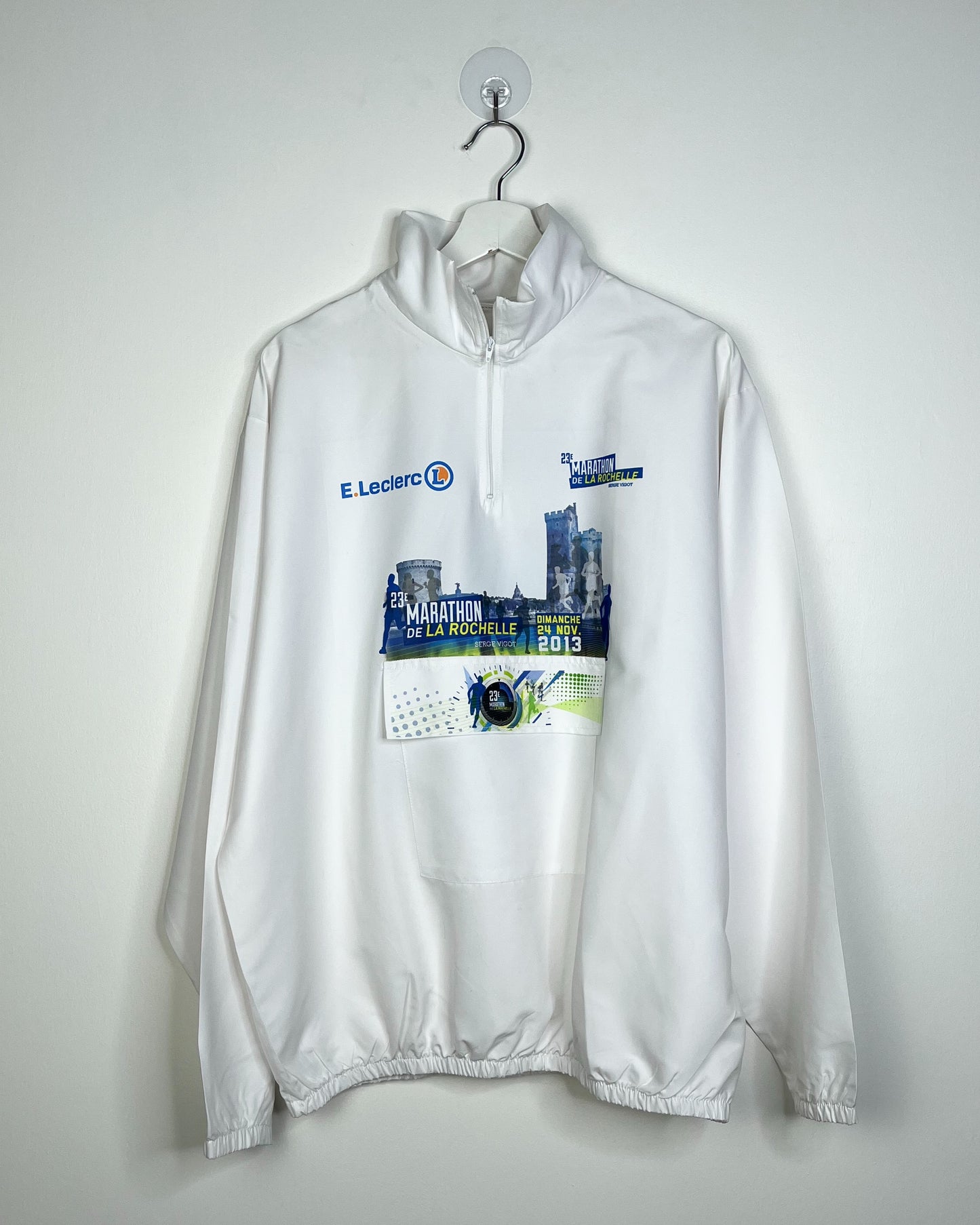 Vintage 2013 Marathon de la Rochelle White Pullover | Fits Upto XL/2XL