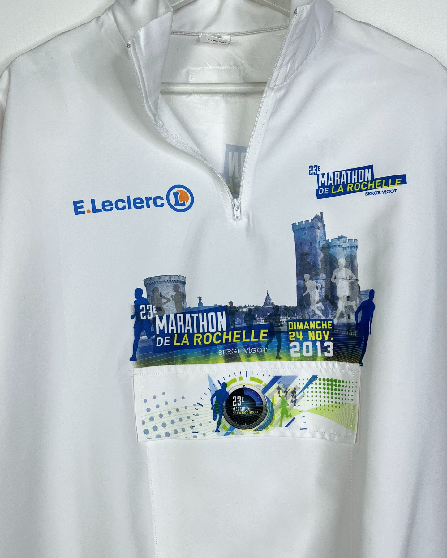 Vintage 2013 Marathon de la Rochelle White Pullover | Fits Upto XL/2XL