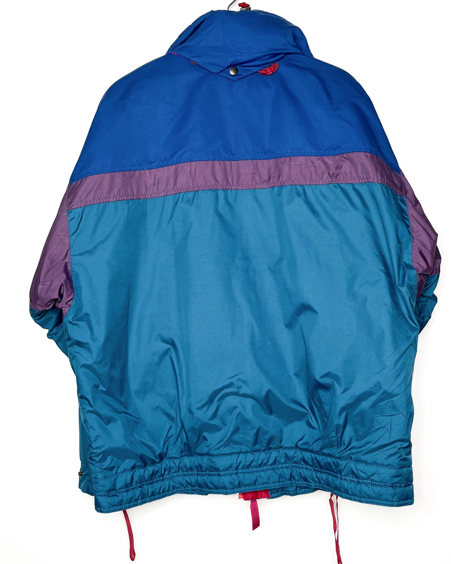 Vintage 1980s Degré 7 Blue and Purple Ski Jacket | Fits Upto XL