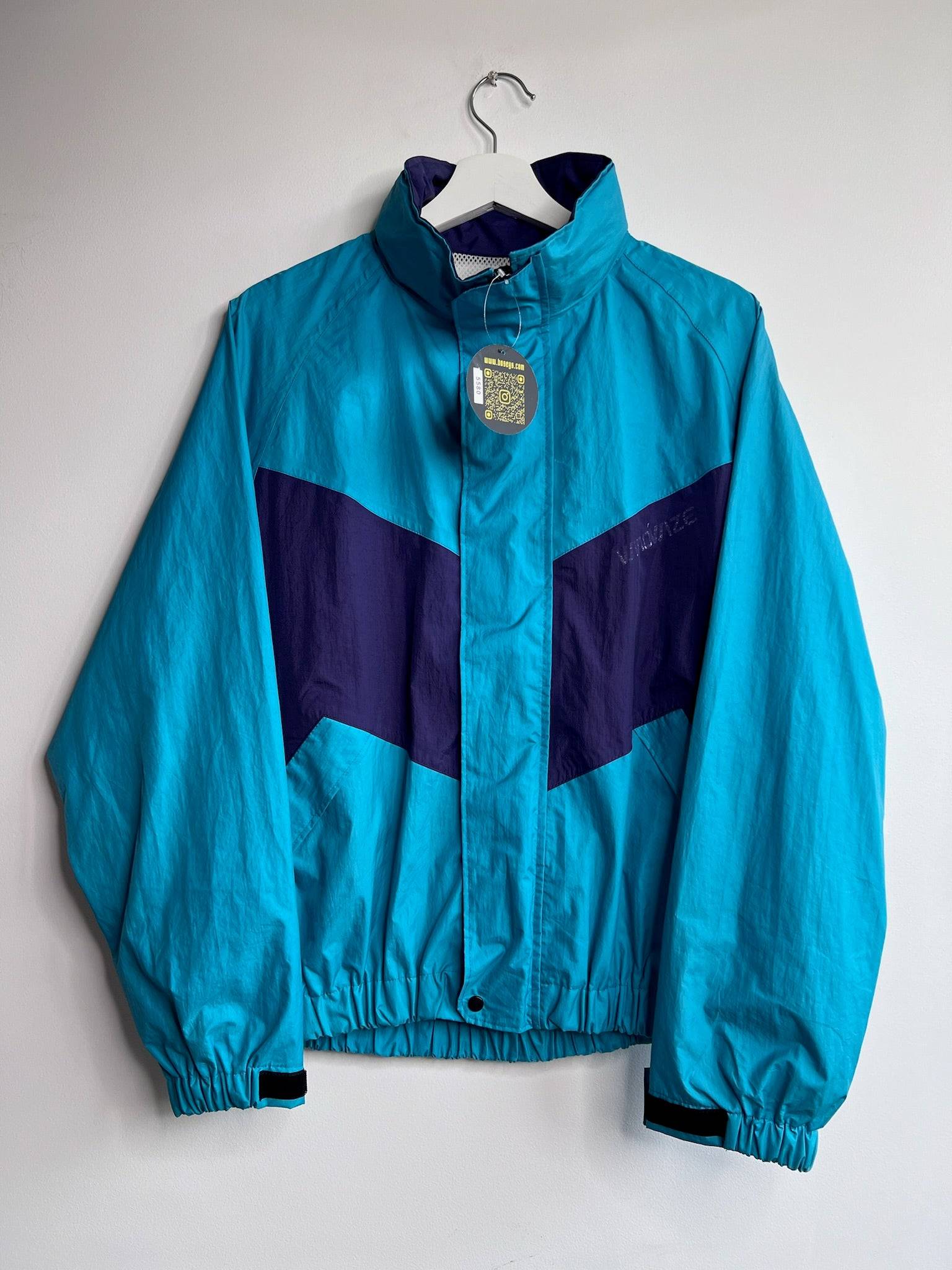 Wind Wize by Sasaki Blue and purple windbreaker | Fits Upto M