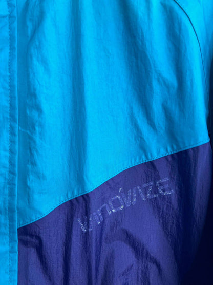 Wind Wize by Sasaki Blue and purple windbreaker | Fits Upto M