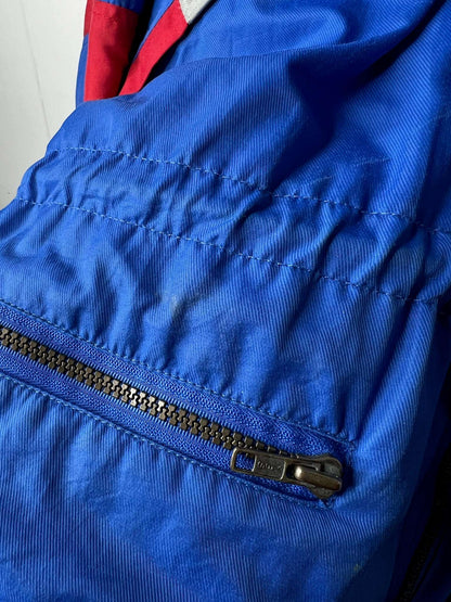 Vintage Joff Extreme Skiing Tactical Blue/Red/White Jacket | Fits Upto XL