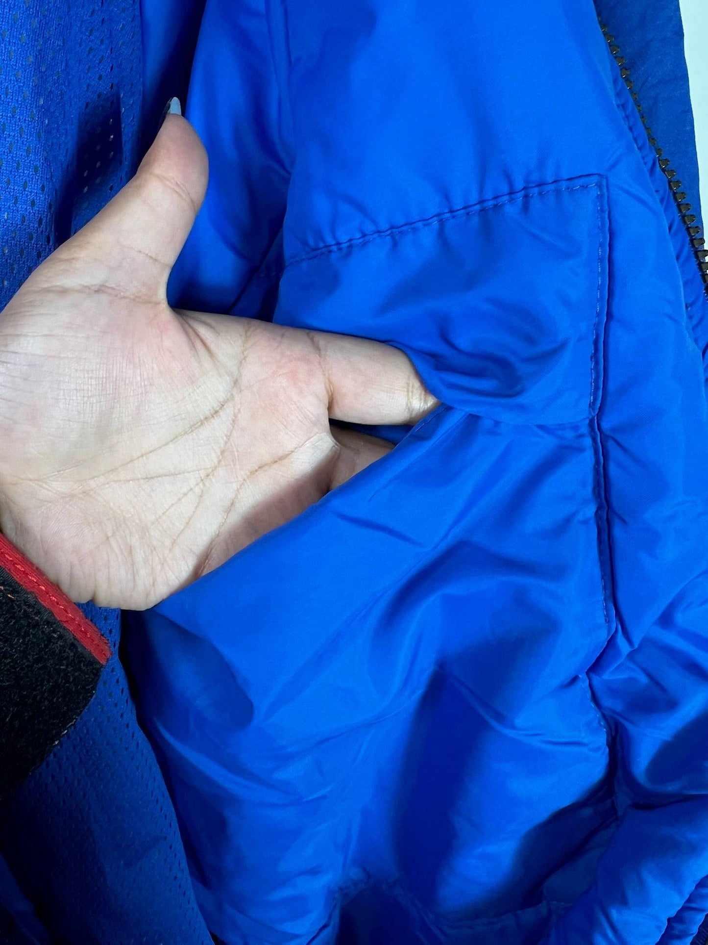 Vintage Joff Extreme Skiing Tactical Blue/Red/White Jacket | Fits Upto XL