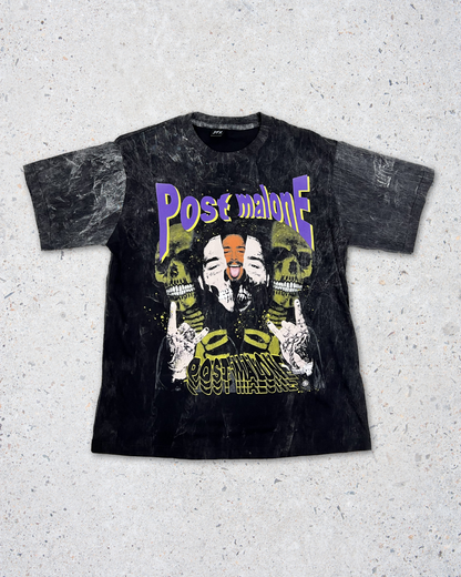 Post Malone Space dyed single side printed tee | Fits Upto Free size L/XL