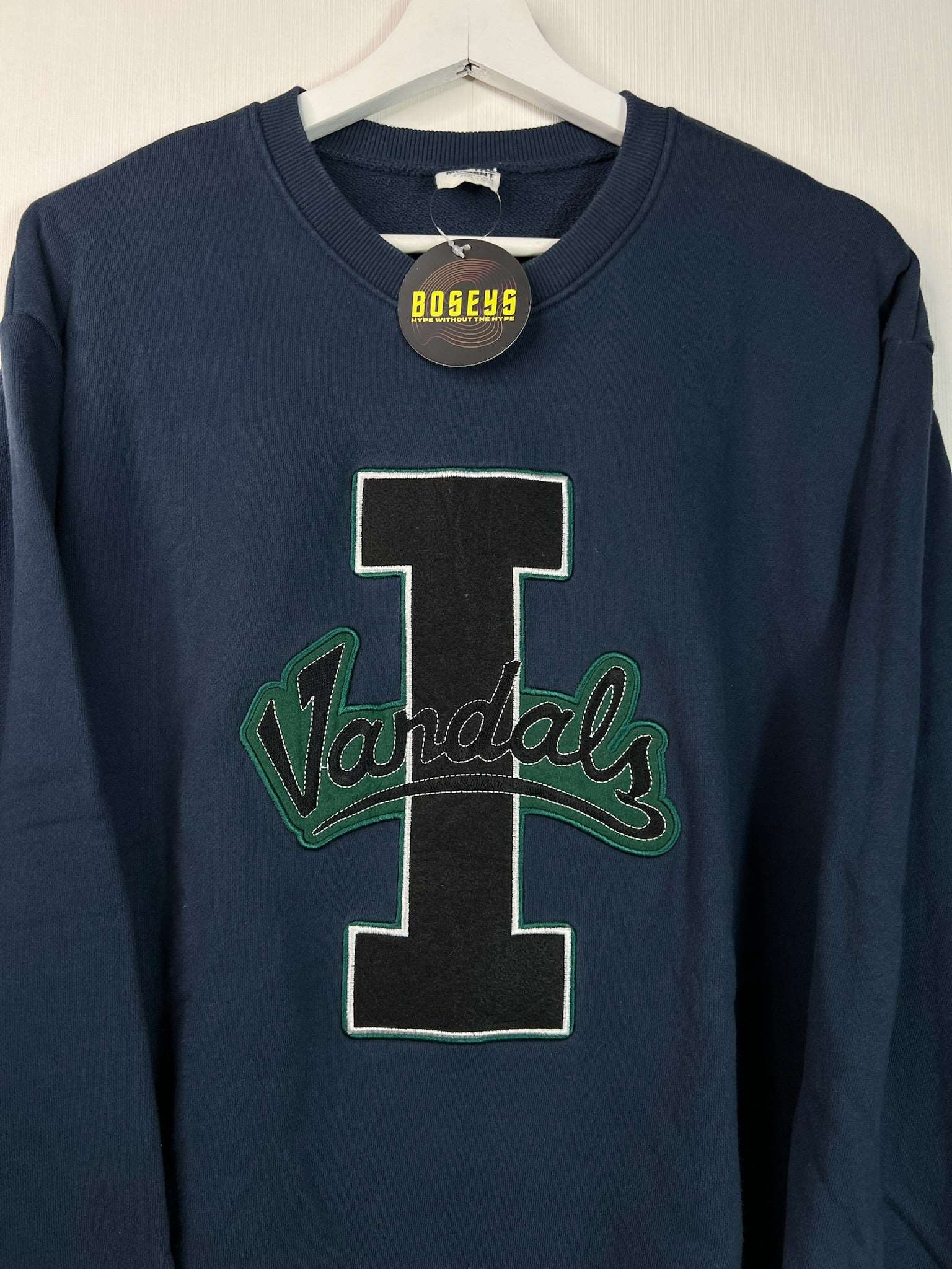 1990s Idaho I Vandals Blue Sweashirt | Fits Upto L/XL