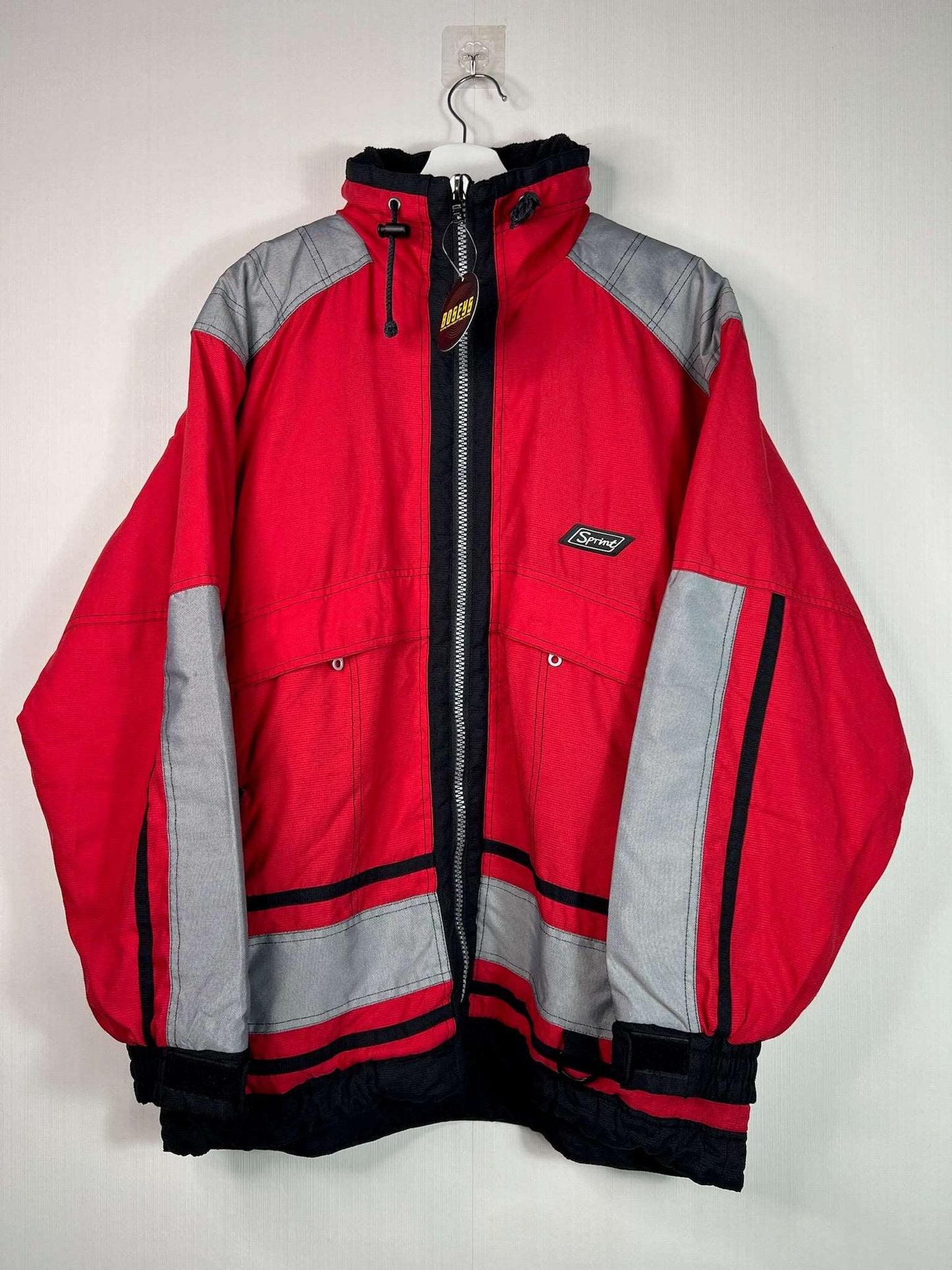 Vintage Sprint Red Heavy Jacket  | Fits Upto XL