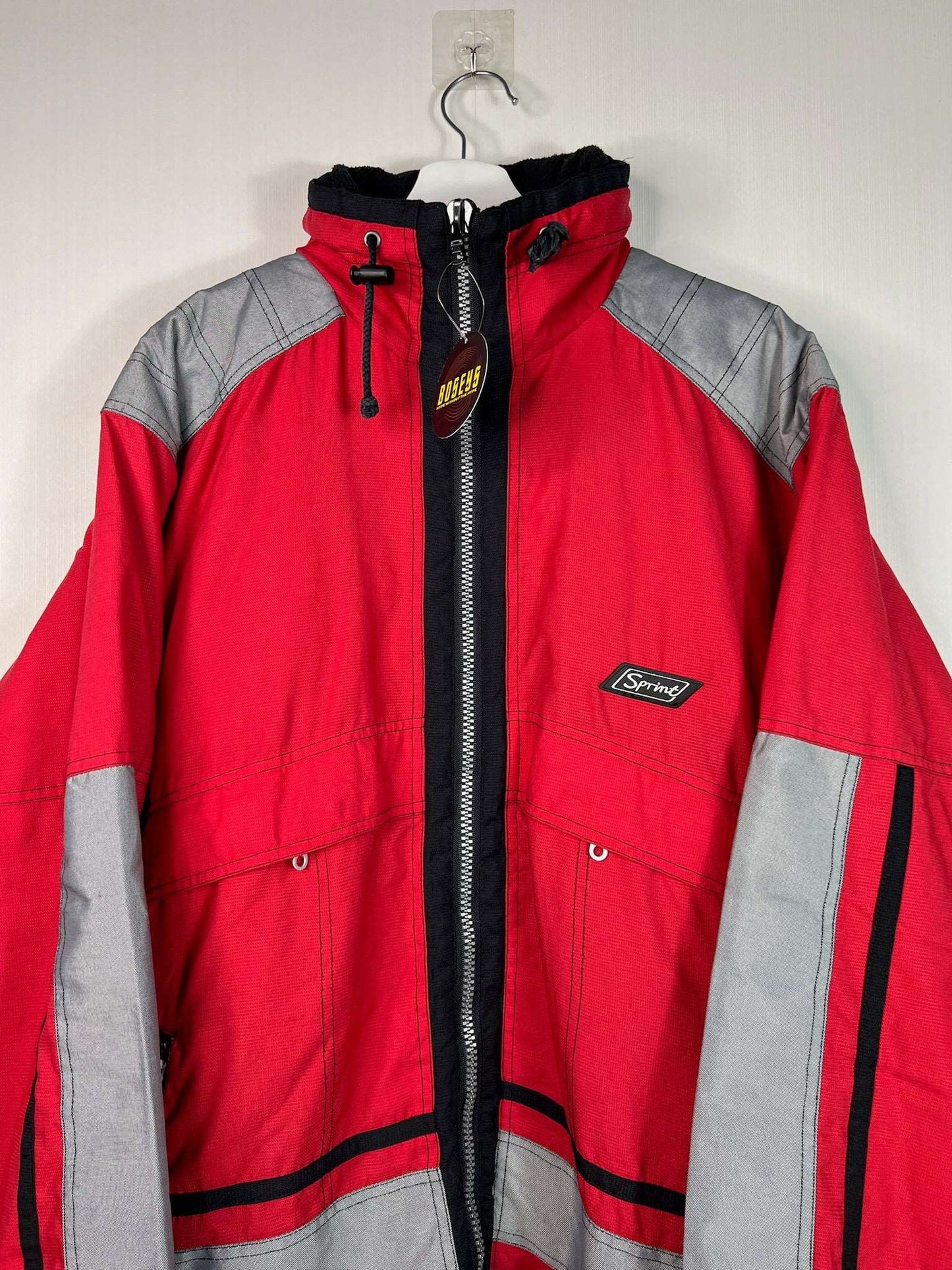 Vintage Sprint Red Heavy Jacket  | Fits Upto XL