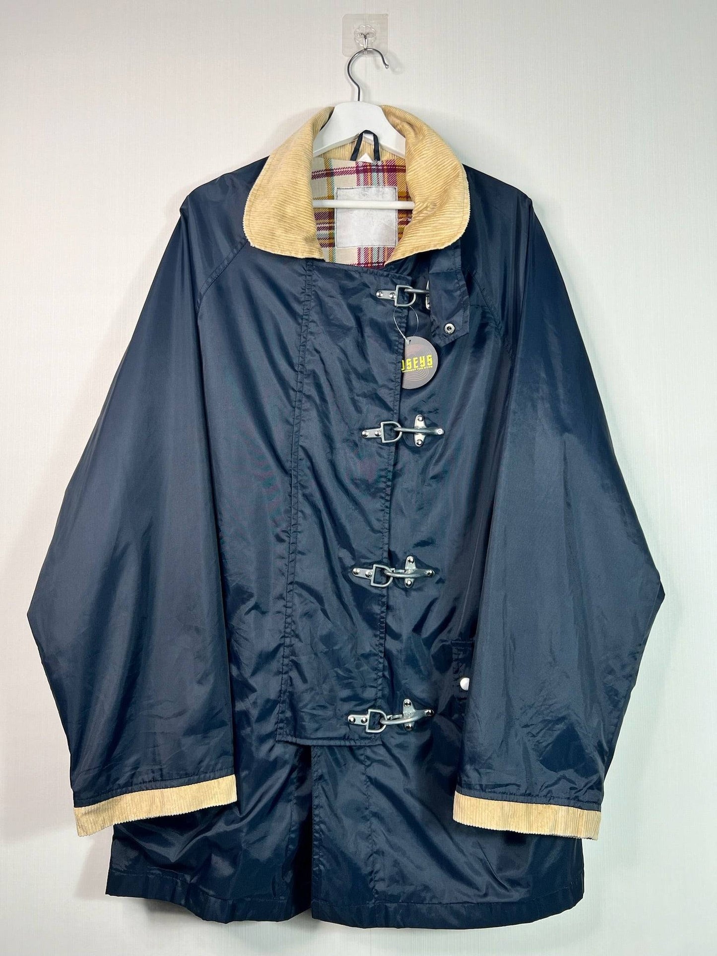 American Vintage 90s Navy Blue Fireman Clasp jacket | Fits Upto XL