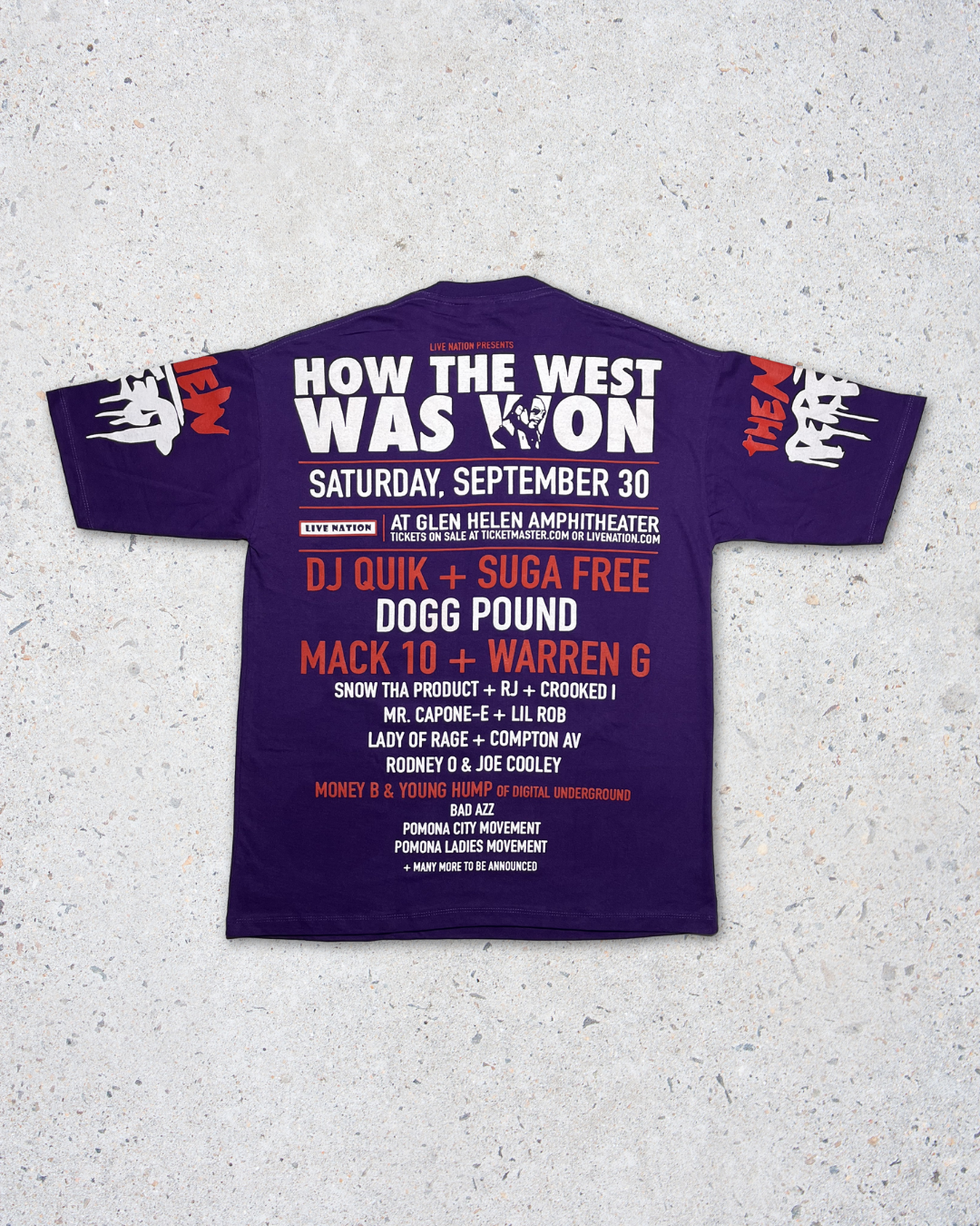 Snoop Dogg Double Side Printed Purple Tee | Fits Upto Free size L/XL