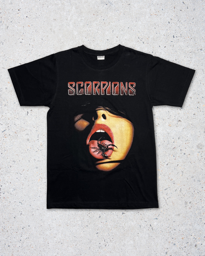 Scorpions Double Side Printed Black Tee | Fits Upto M