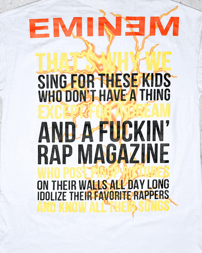 Eminem Double Side Printed White Tee | Fits Upto Free sized upto L