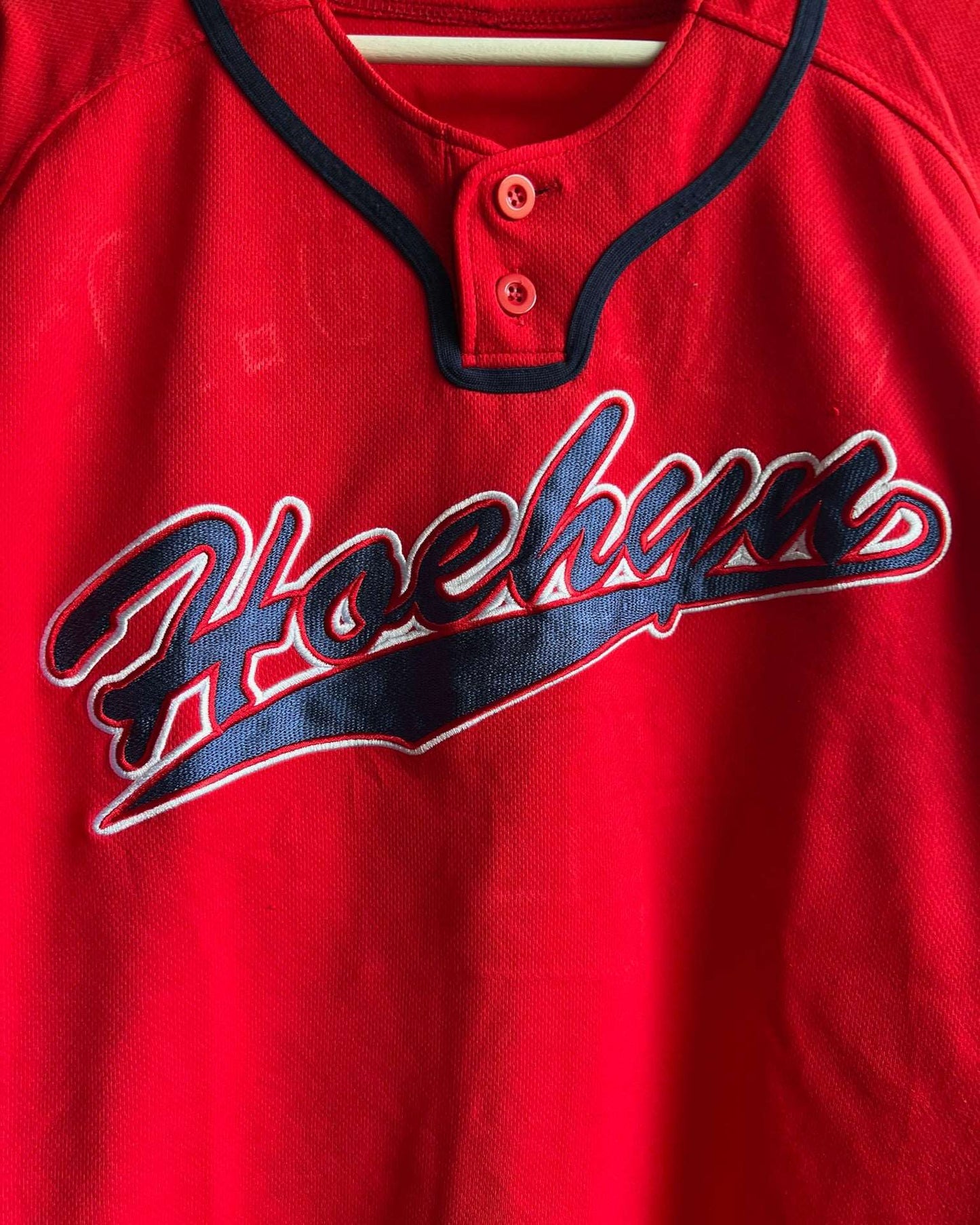 Hoehym Park GD Red Embroidered Baseball Jersey✨ | Fits Upto L