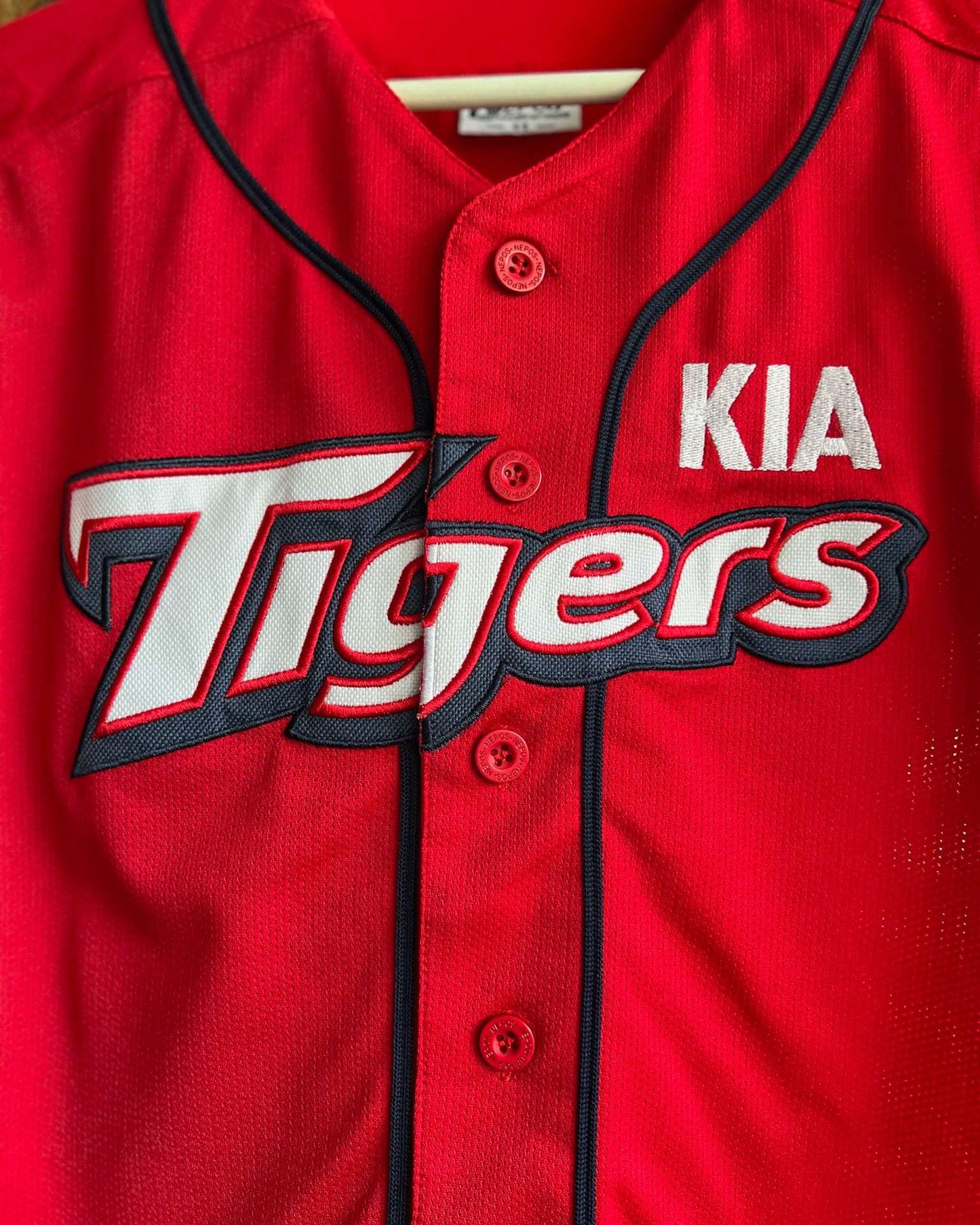 Red Tigers Kia Embroidered Baseball Jersey✨ | Fits Upto S/M