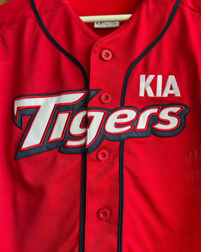 Red Tigers Kia Embroidered Baseball Jersey✨ | Fits Upto S/M