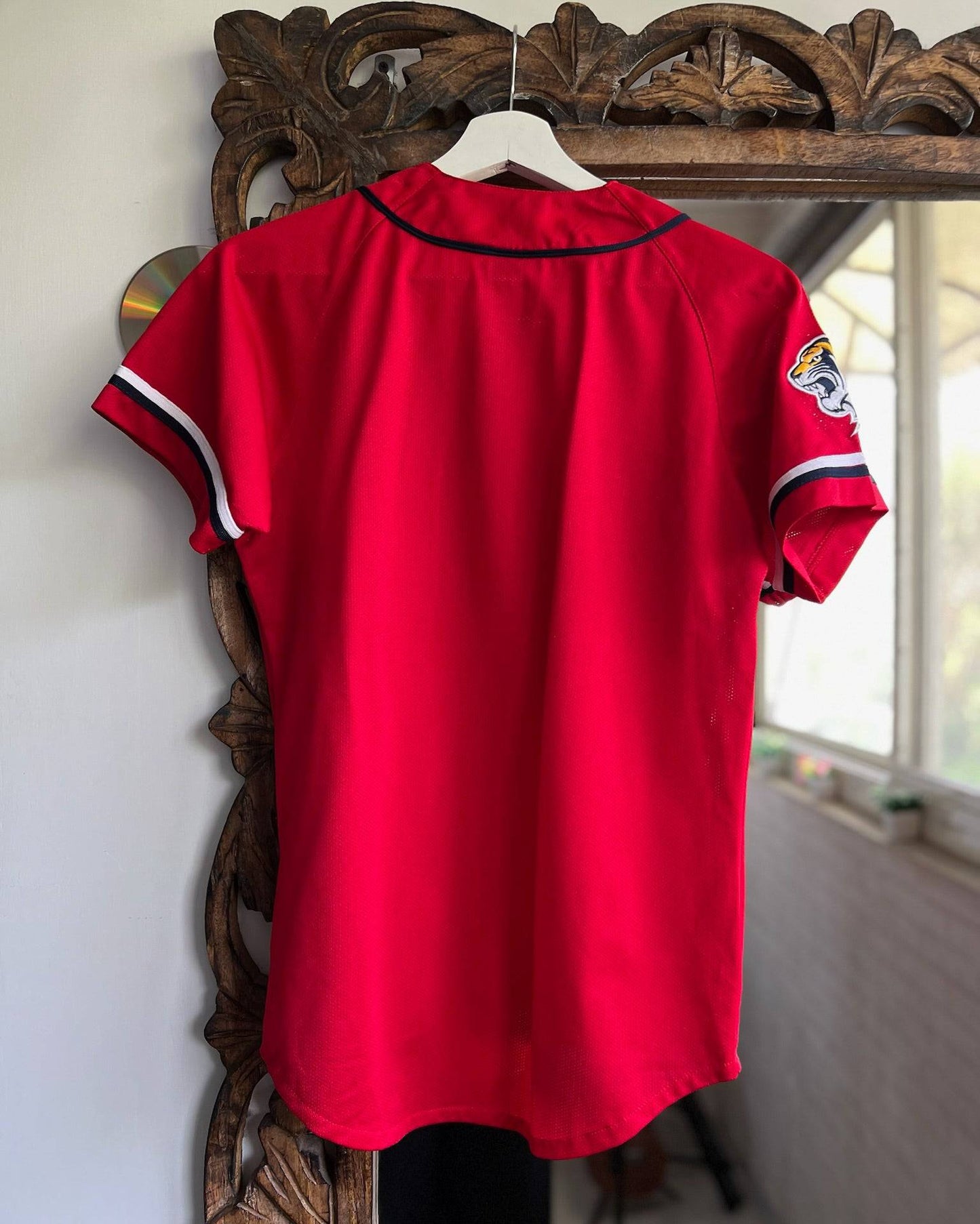 Red Tigers Kia Embroidered Baseball Jersey✨ | Fits Upto S/M