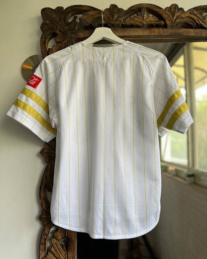 White Sofbank Hawks/ Coca Cola Baseball Jersey✨ | Fits Upto S