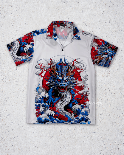 Japanese Dragon on Waves | Fits Upto S/M