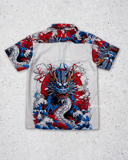 Japanese Dragon on Waves | Fits Upto S/M