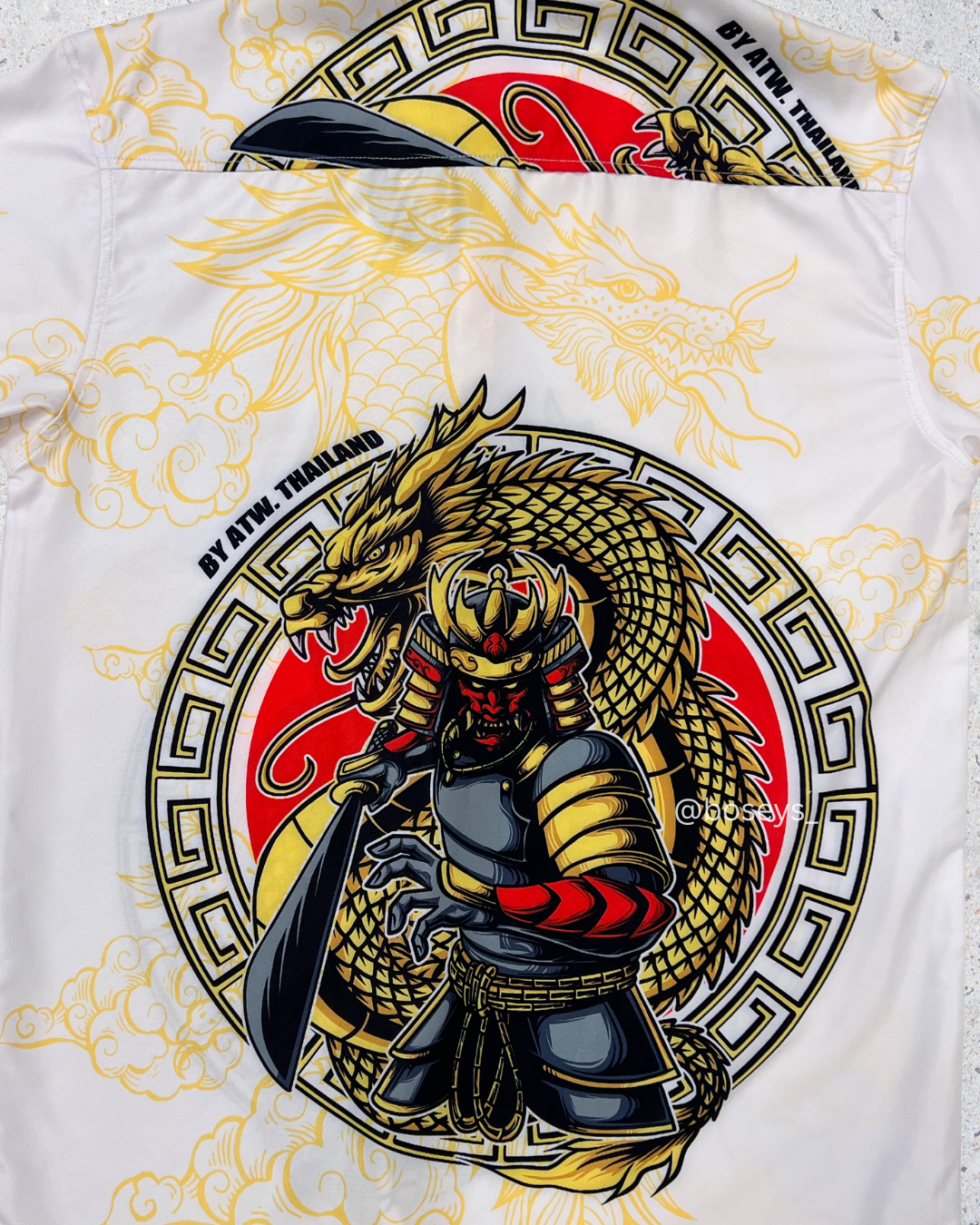 Samurai With Dragon  | Fits Upto S/M