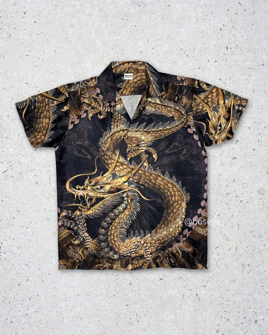 Chinese Golden Fantasy Dragon | Fits Upto L