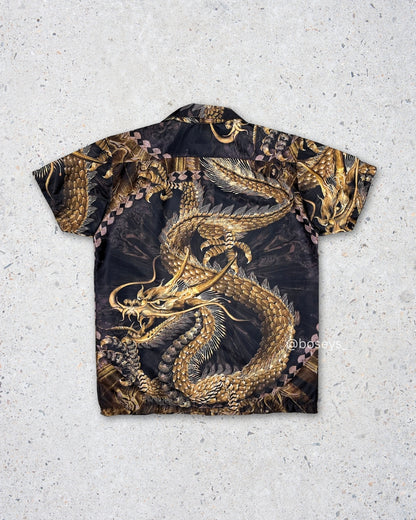 Chinese Golden Fantasy Dragon | Fits Upto L