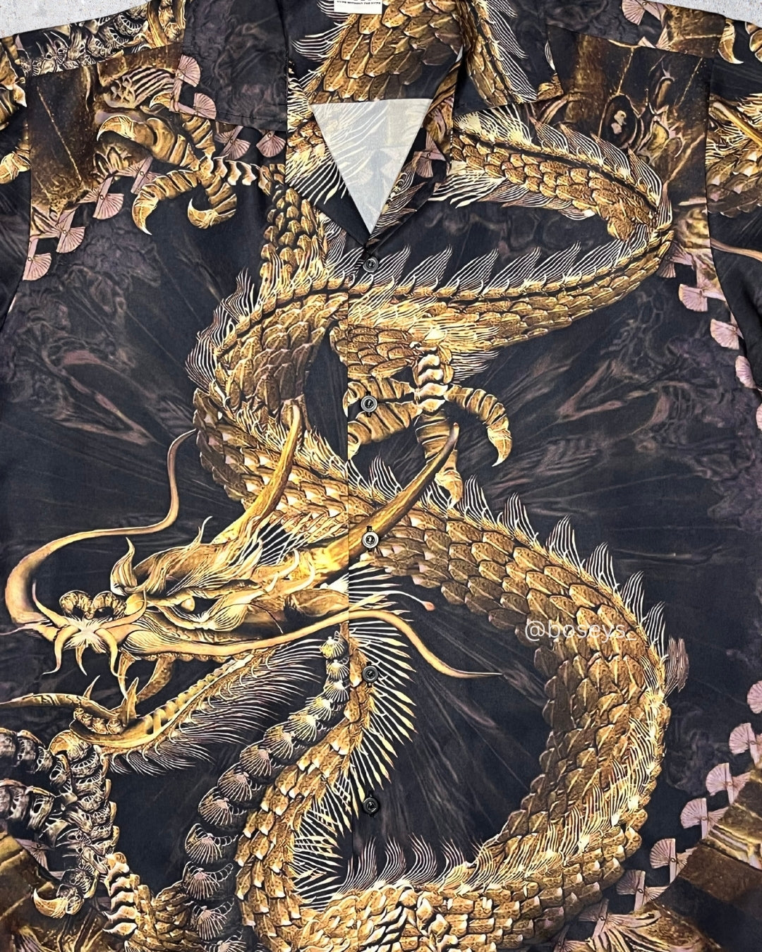 Chinese Golden Fantasy Dragon | Fits Upto L