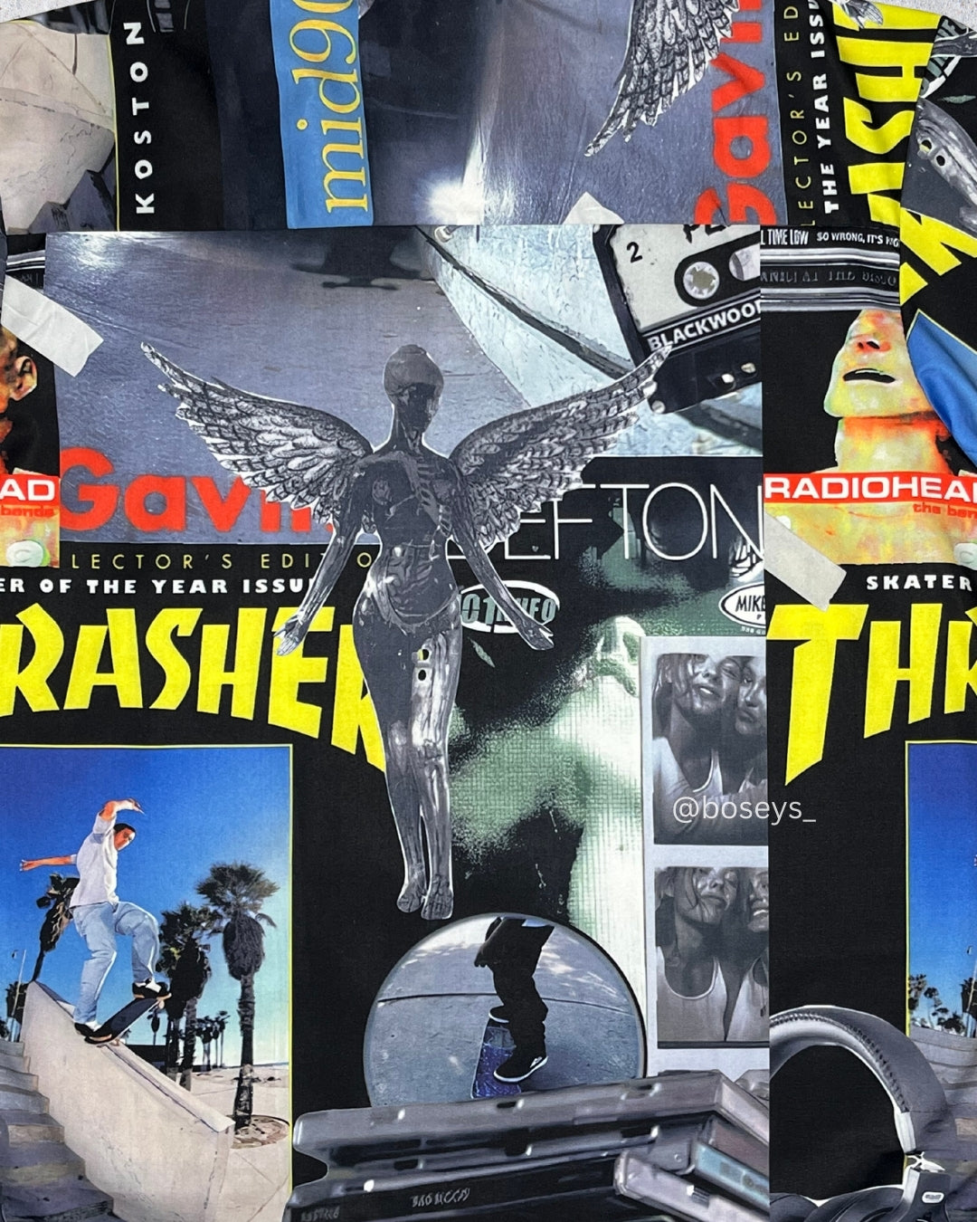 90s Thrasher Skateboard | Fits Upto 2XL