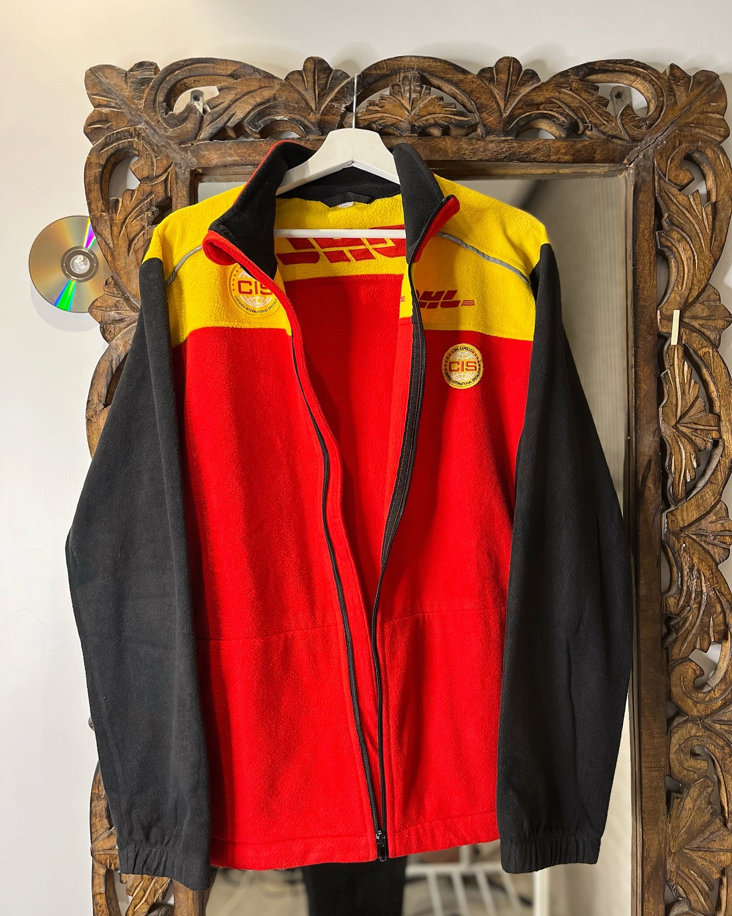 DHL Fleece Jacket | Fits Upto M/L