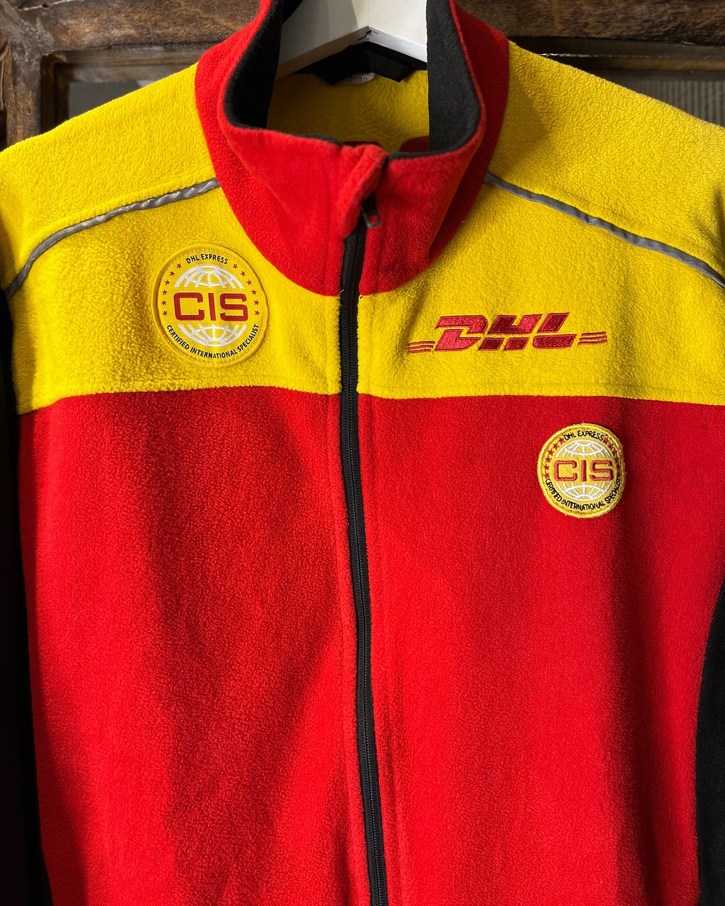 DHL Fleece Jacket | Fits Upto M/L