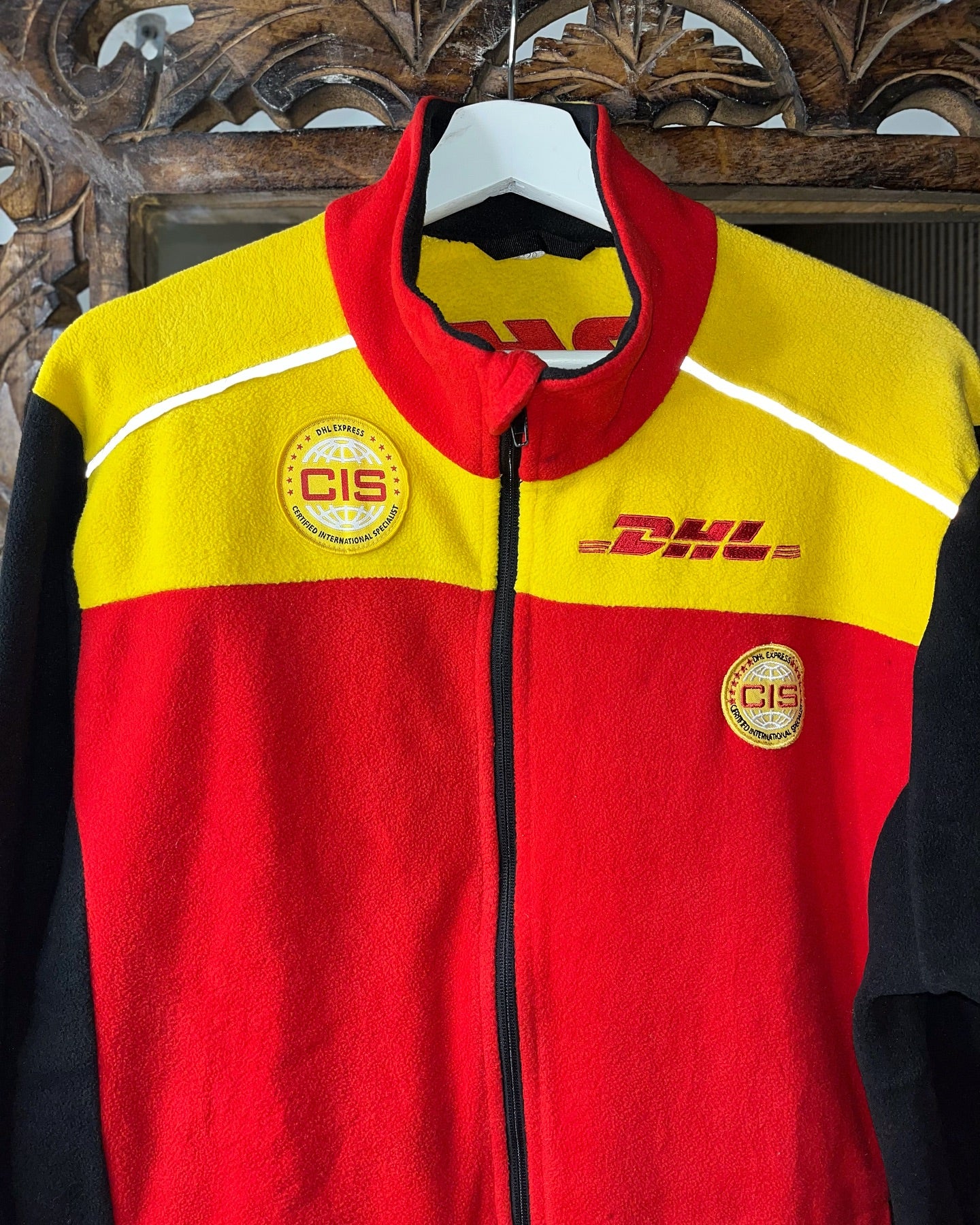 DHL Fleece Jacket | Fits Upto M/L