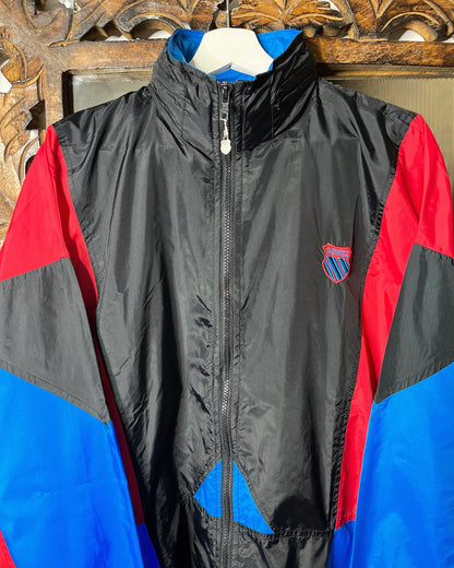 K-Swiss Black Blue Red Windbreaker | Fits Upto XL