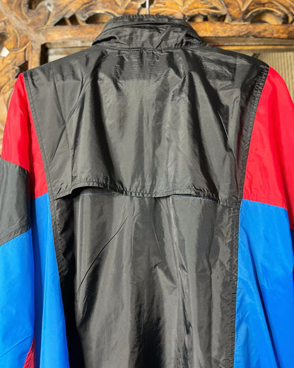 K-Swiss Black Blue Red Windbreaker | Fits Upto XL