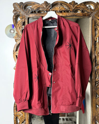 The Red Offset Jacket | Fits Upto L