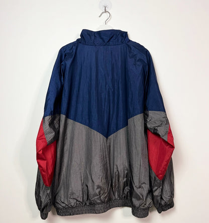 Vintage 90s Wilson Grey, blue, and red windbreaker | Fits Upto XL/2XL