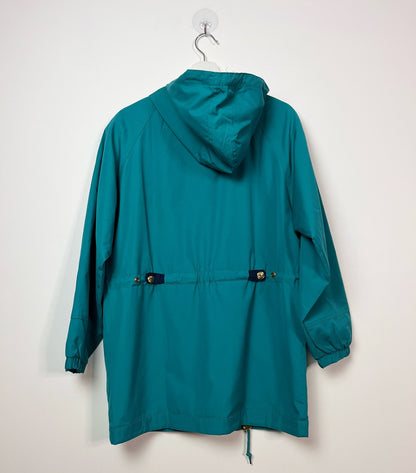 Basics Edition Cyan Jacket with hem drawstring. | Fits Upto M/L