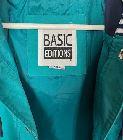 Basics Edition Cyan Jacket with hem drawstring. | Fits Upto M/L