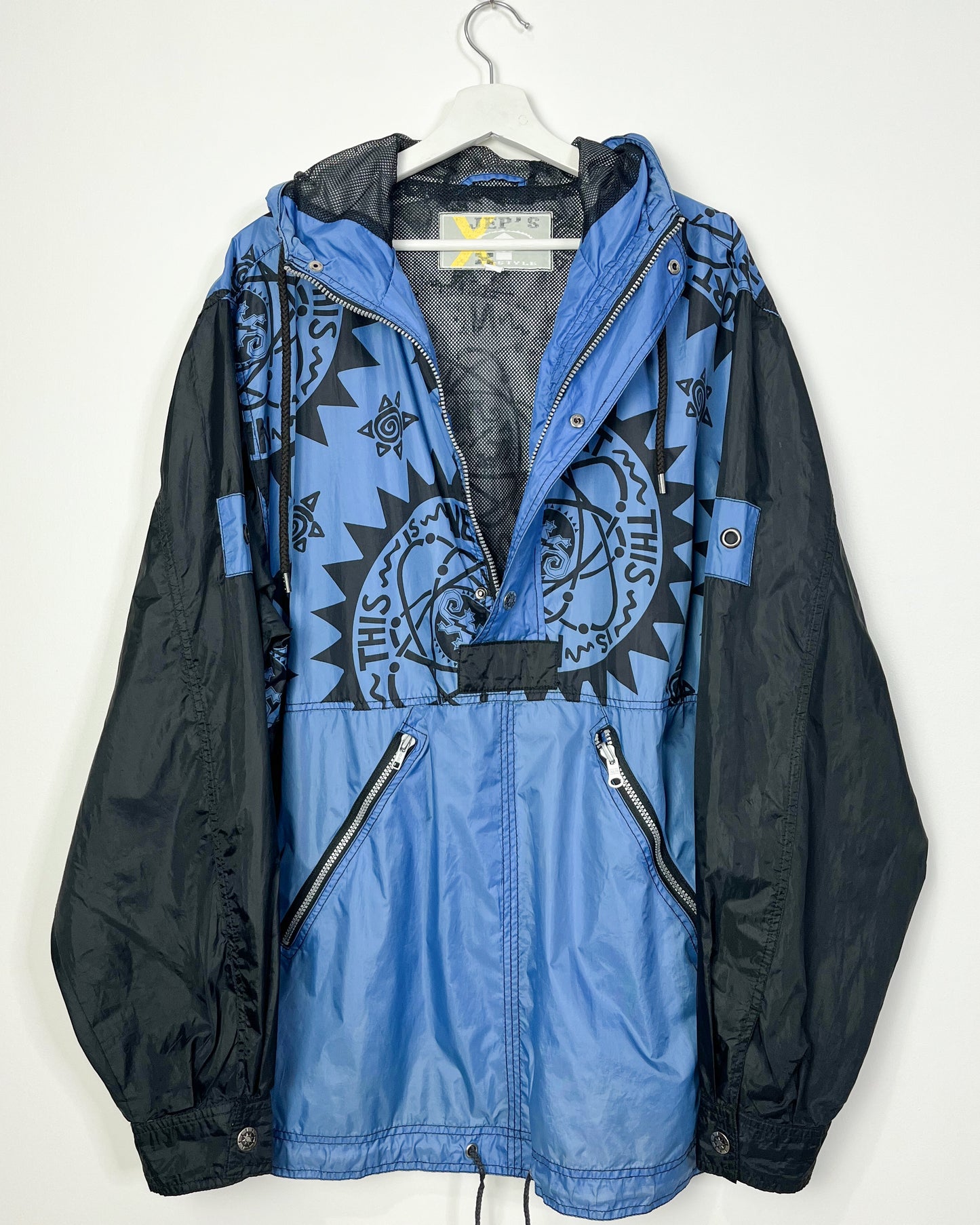 JEP'S X Style Blue windbreaker pullover | Fits Upto 2XL/3XL