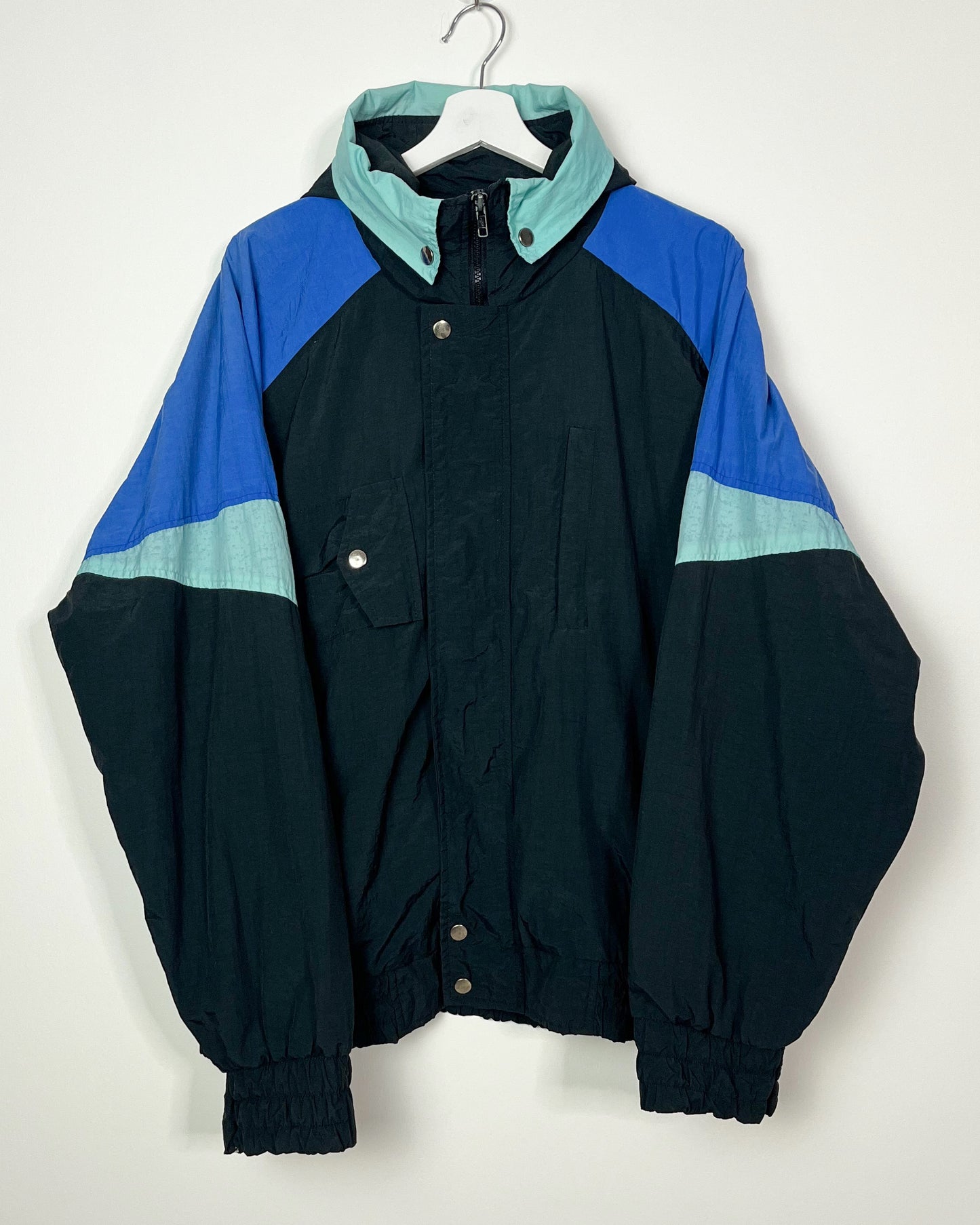 Vtg 90s SkiNest black bomber jacket | Fits Upto 3XL