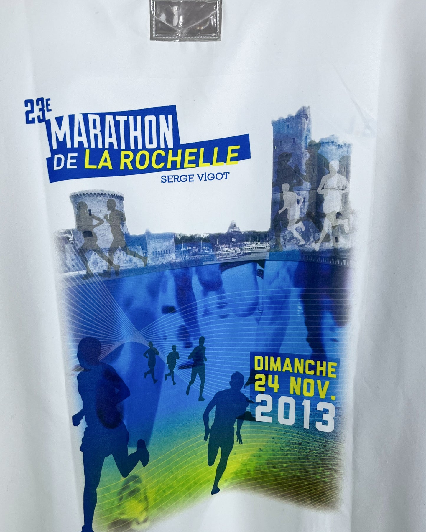 Vintage 2013 Marathon de la Rochelle White Pullover | Fits Upto XL/2XL
