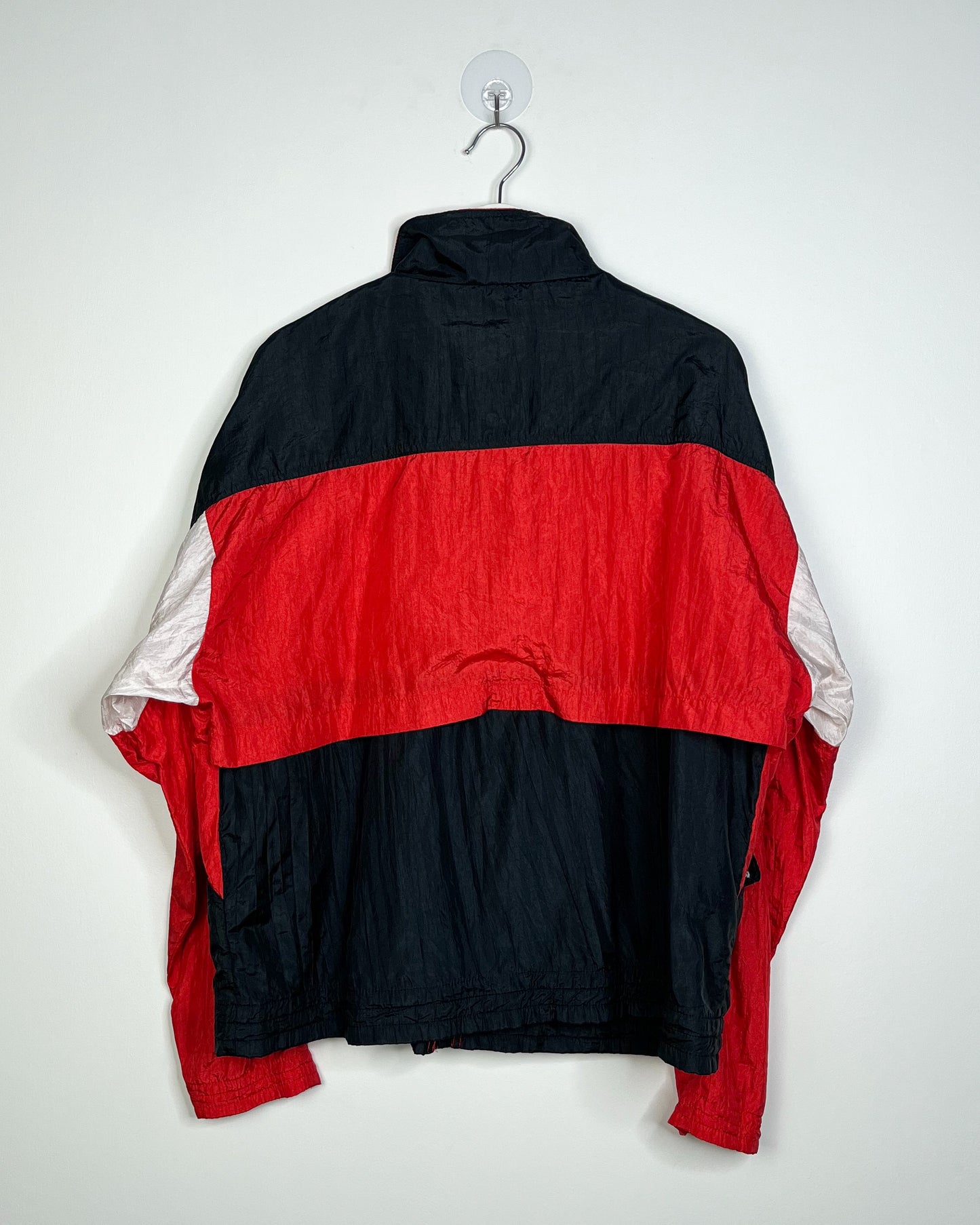 Vintage 90s SKYR Sports Red and Black windbreaker | Fits Upto L