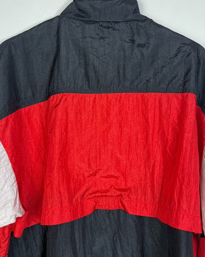 Vintage 90s SKYR Sports Red and Black windbreaker | Fits Upto L