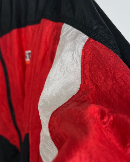 Vintage 90s SKYR Sports Red and Black windbreaker | Fits Upto L